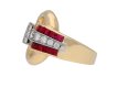 Vintage Tiffany ruby diamond ring berganza hatton garden