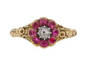 antique diamond ruby ring berganza hatton garden