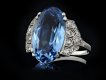 art deco aquamarine diamond ring be