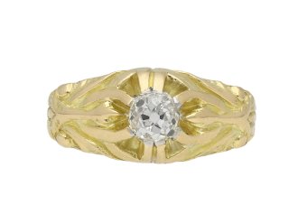 Art Nouveau diamond ring berganza hatton garden
