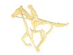 André Vassort gold horse brooch hatton garden
