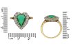 Antique emerald and diamond cluster ring berganza hatton garden