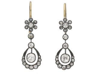 Victorian diamond drop earrings berganza hatton garden