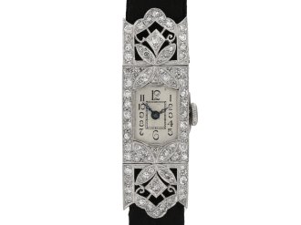 Art Deco diamond set dress watch berganza hatton garden