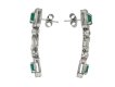 Art Deco emerald diamond drop earrings berganza hatton garden