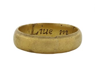 Post Medieval posy ring Live in love love in god hatton garden