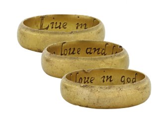 Post Medieval posy ring Live in love love in god hatton garden