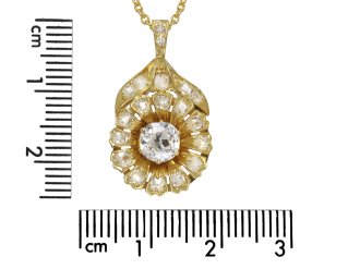 Victorian old mine diamond pendant, circa 1890 hatton garden