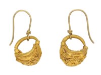 Greek filigree gold earrings berganza hatton garden