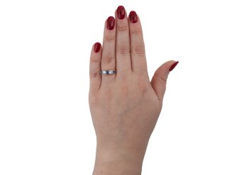 Sapphire and diamond five stone ring circa 1930. hatton garde
