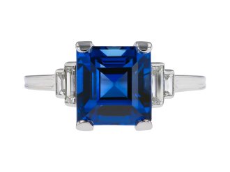 Tiffany & Co. Ceylon sapphire and diamond ring hatton garden