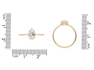drop shape diamond solitaire ring, circa 1905. hatton garden.