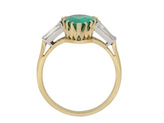 Colombian emerald and diamond ring circa 1970 hatton garden