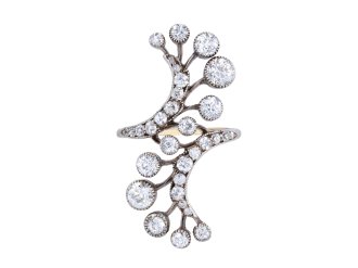Art Nouveau diamond ring berganza hatton garden