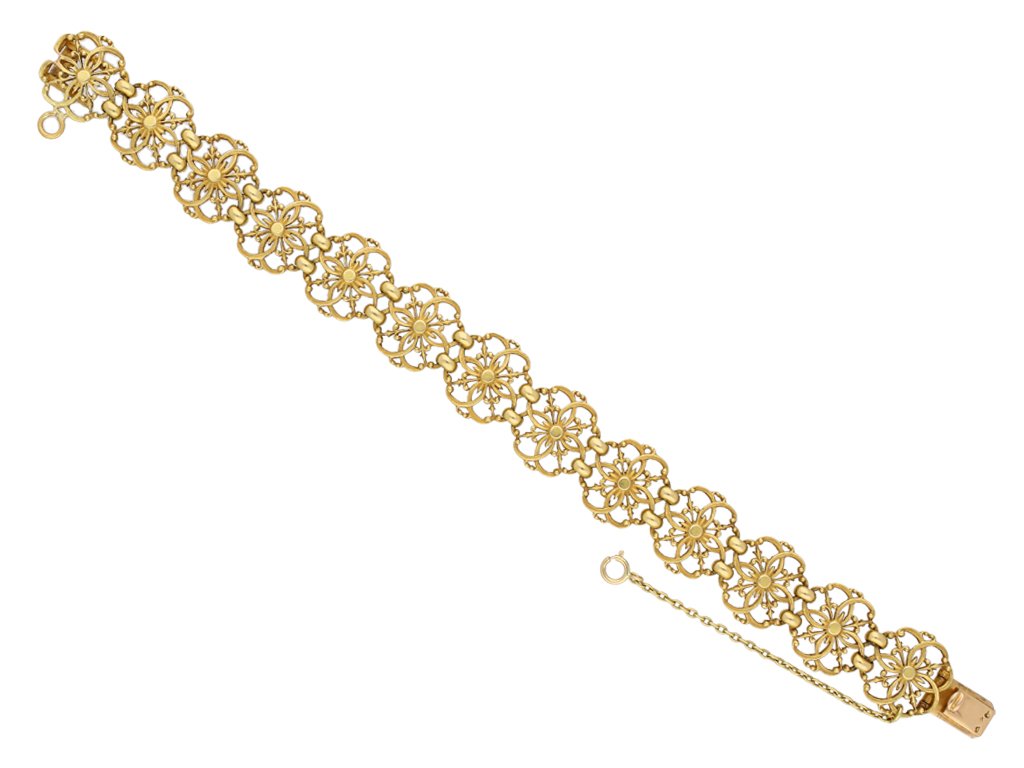 Gothic revival gold bracelet Wiese berganza hatton garden