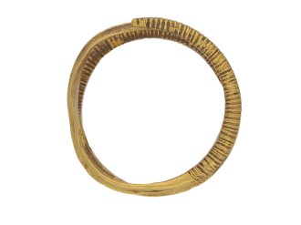 Viking gold coiled ring berganza hatton garden