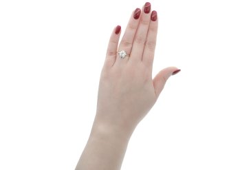 Edwardian diamond engagement ring berganza hatton garden