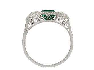 Colombian emerald and diamond ring, circa 1920 hatton garden