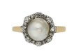 antique pearl diamond cluster ring berganza hatton garden