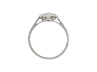 René Boivin marquise diamond coronet cluster ring. Hatton Garden