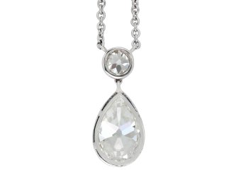 Diamond drop necklace, circa 1920 hatton garden
