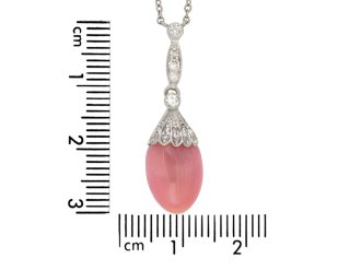Conch pearl and diamond necklace, circa 1905 hatton garden