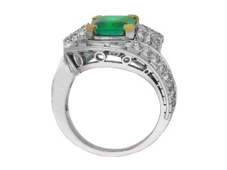 Mellerio emerald and diamond ring berganza hatton garden