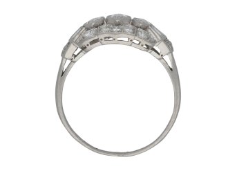Vintage three stone diamond cluster ring berganza hatton garden
