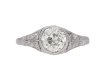  Antique diamond engagement ring hatton garden berganza