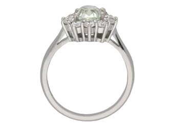 Vintage fancy diamond coronet cluster ring berganza hatton garden