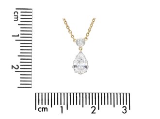 Diamond drop necklace, circa 1970. Hatton Garden
