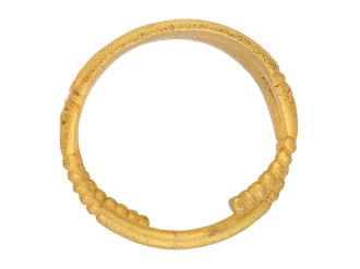 Proto Viking gold zoomorphic ring, circa 3rd century AD. Hatton Garden