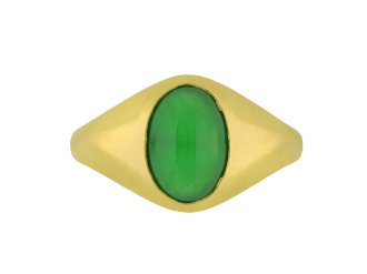 Type A jade ring, circa 1970.
