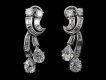 Boucheron diamond clip earrings, English hatton garden