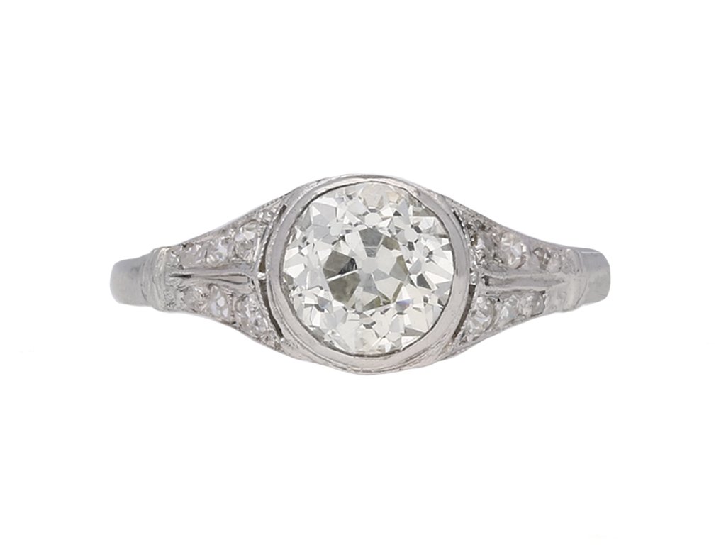  Antique diamond engagement ring hatton garden berganza