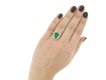 Antique emerald and diamond cluster ring berganza hatton garden