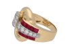 Vintage Tiffany ruby diamond ring berganza hatton garden